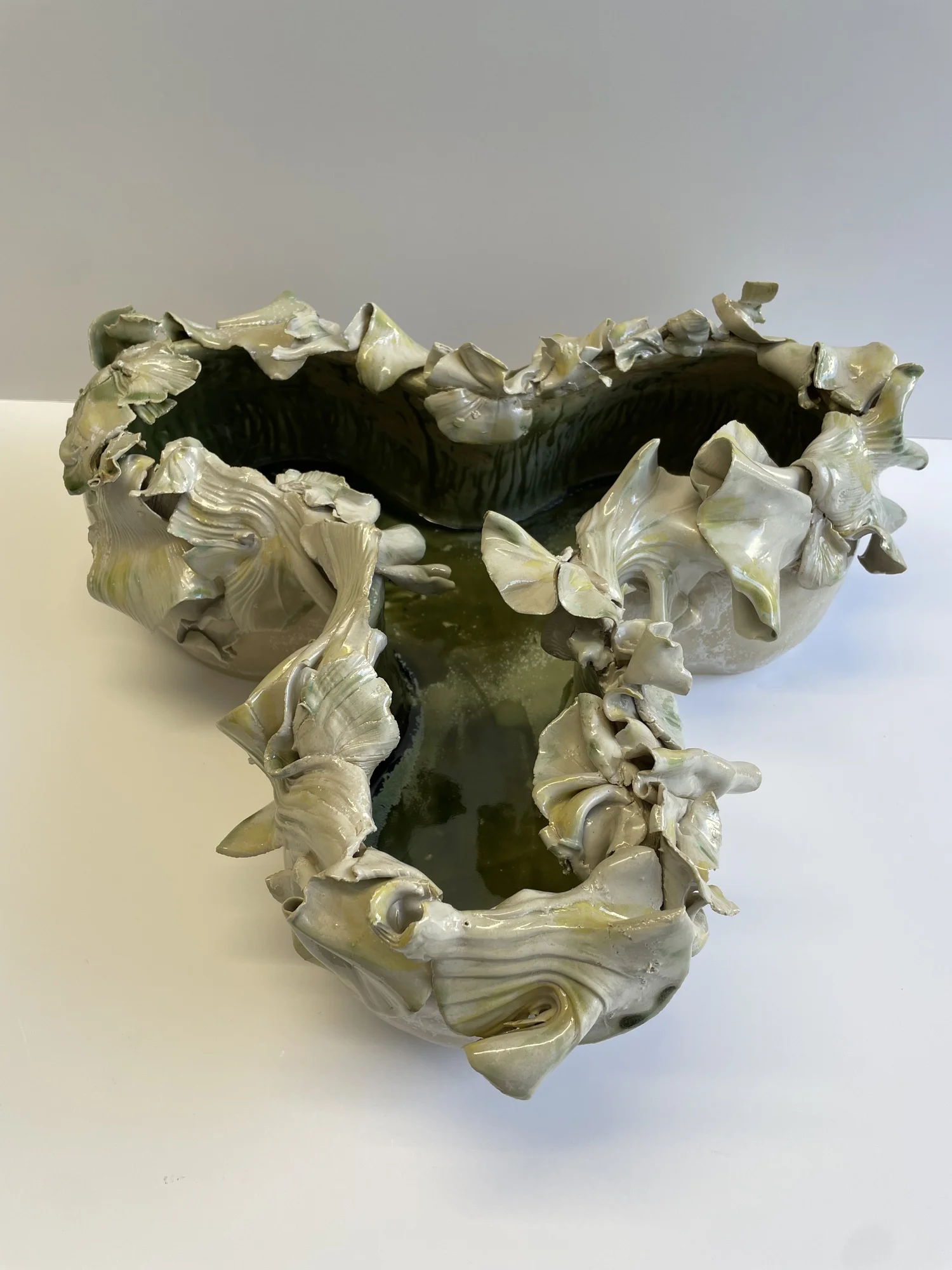 Marécages, vase, 2023. Grès.